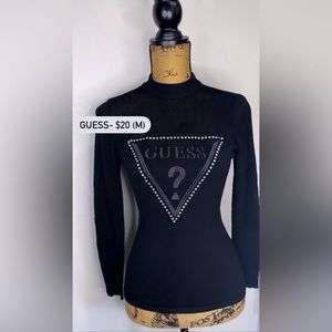 GUESS sweater. worn once. black.